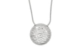 Circle Pendant Necklace: Sterling Silver Wave Circle Necklace - Fine Jewelry by Anastasia Savenko